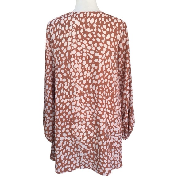 The Impeccable Pig Spotted Long Sleeve Flirty Tunic Dress Size Small - Picture 4 of 14